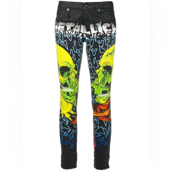R13 x Metallica Kate Skinny Jeans - Size 25 - Picture 7 of 7